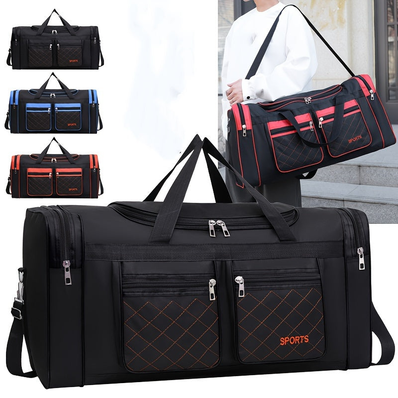 Large-capacity handbags, Men's luggage, multi-pocket travel bags, clothing organizers