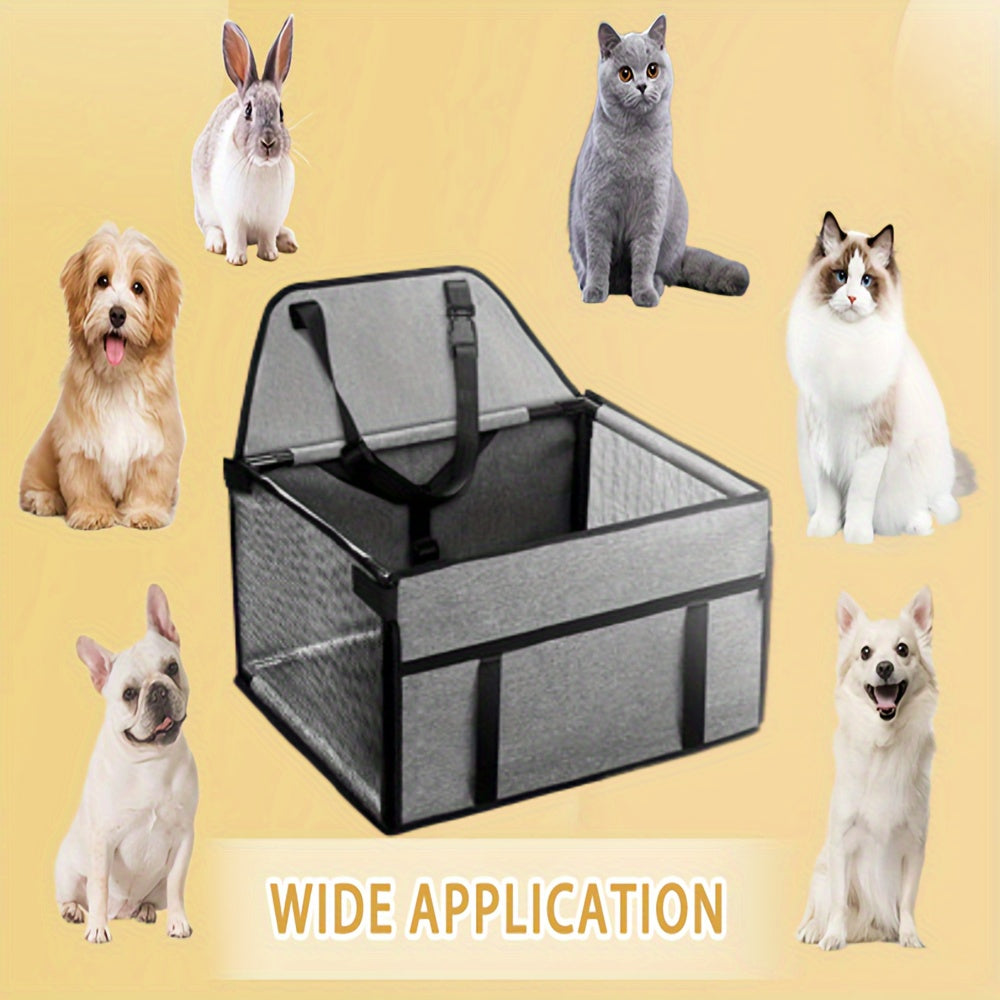 Dog Car Seat For Medium Dogs, Portable Washable Travel Bags For Pets Under 50lb, Pet Car Booster Suitable For Midsize And Large Cars