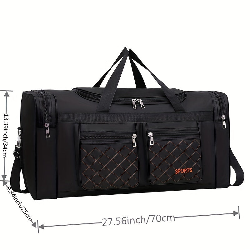Large-capacity handbags, Men's luggage, multi-pocket travel bags, clothing organizers
