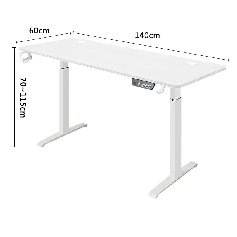 Dual Motor Standing Desk, Electric Height Adjustable Stand Up Desk, Electric Sit Stand Desk for Study Desk Smart Computer Desk