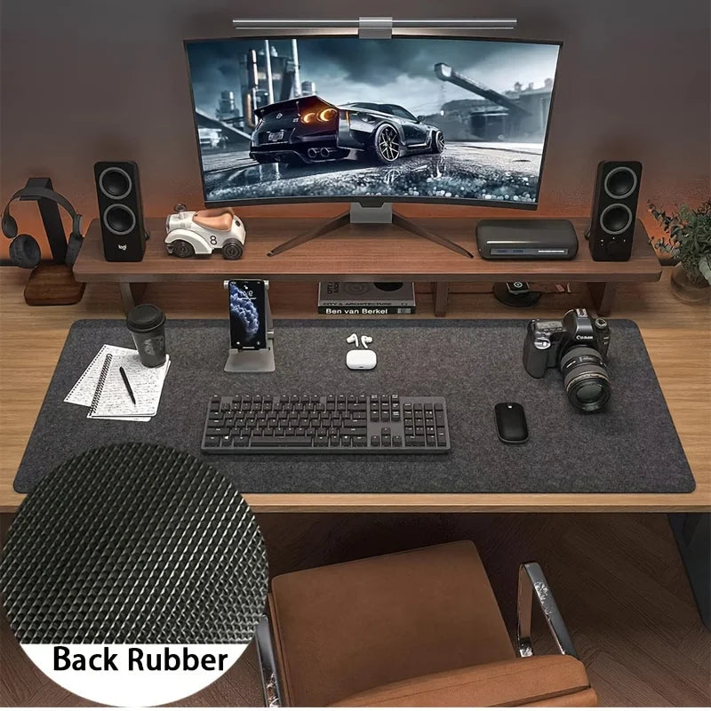 XXL Large gaming mouse pad Computer Desk Mat Table Keyboard Wool Felt Laptop Desk Rubber Non-slip Back deskpad Mousepad Cushion