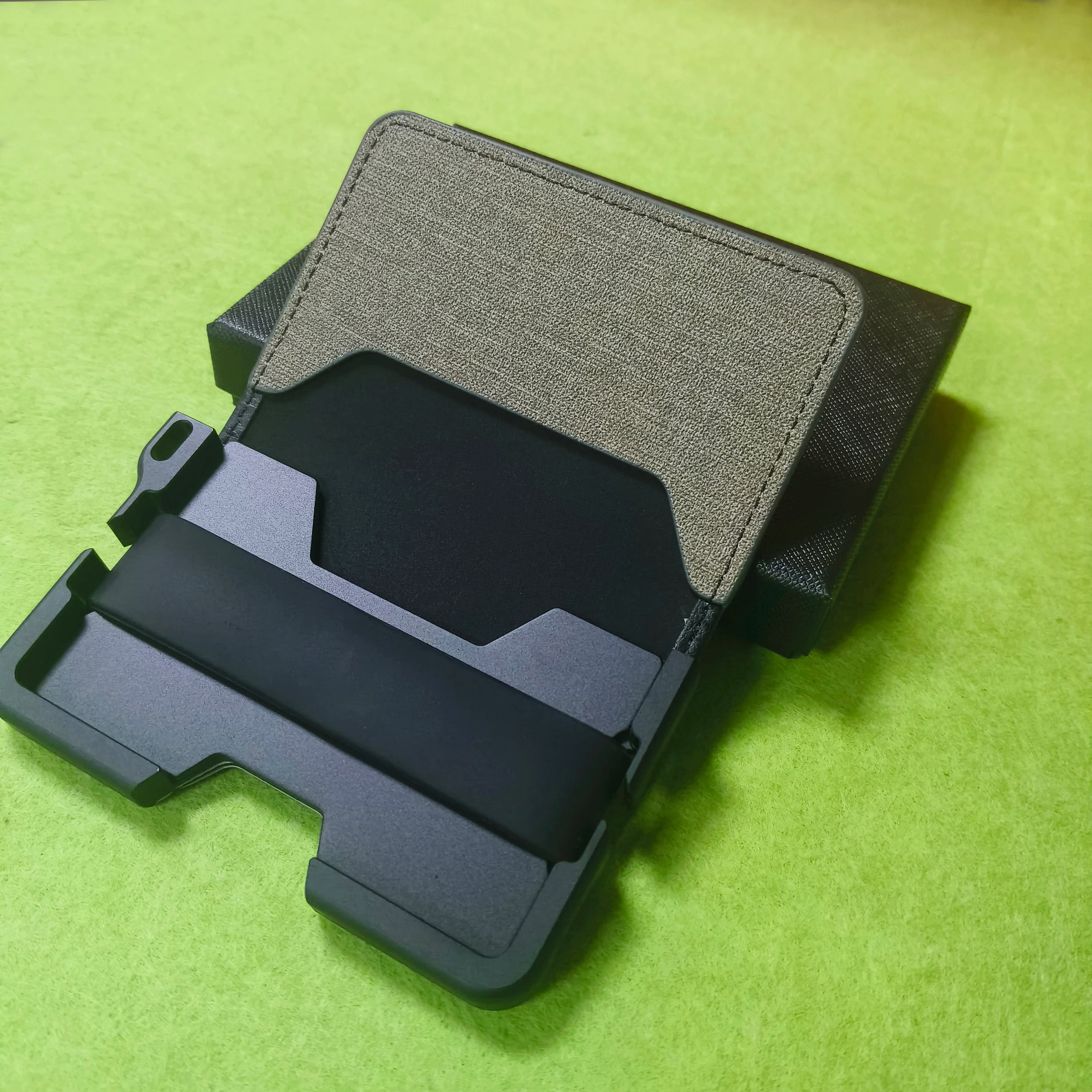 Wallet for Men - Slim Mens Wallet Bifold Wallets Aluminum Credit Card Passport Holder Mens Wallet, RFID Blocking Money Clip Thin