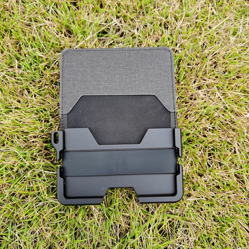 Wallet for Men - Slim Mens Wallet Bifold Wallets Aluminum Credit Card Passport Holder Mens Wallet, RFID Blocking Money Clip Thin