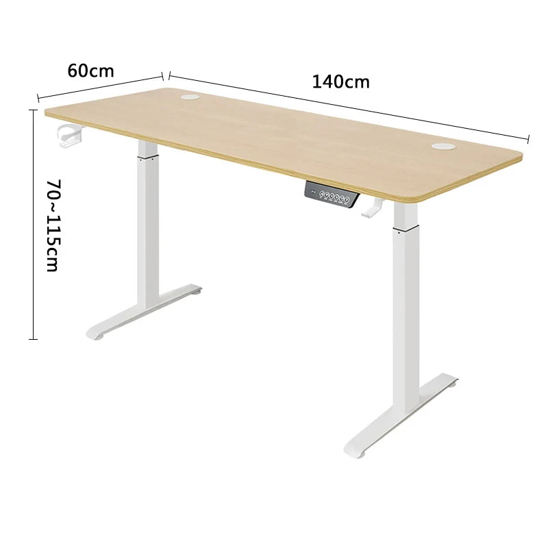 Dual Motor Standing Desk, Electric Height Adjustable Stand Up Desk, Electric Sit Stand Desk for Study Desk Smart Computer Desk