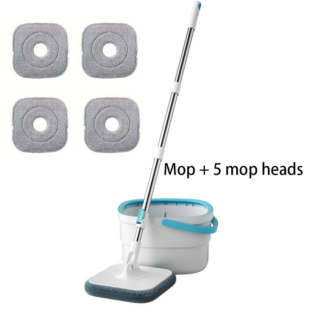 5pcs Mop Replacement Cloth Rotating Hand Free Mop Bucket Replace Cloth Flat Mop Cloth Strong Decontamination Cleaning Tools