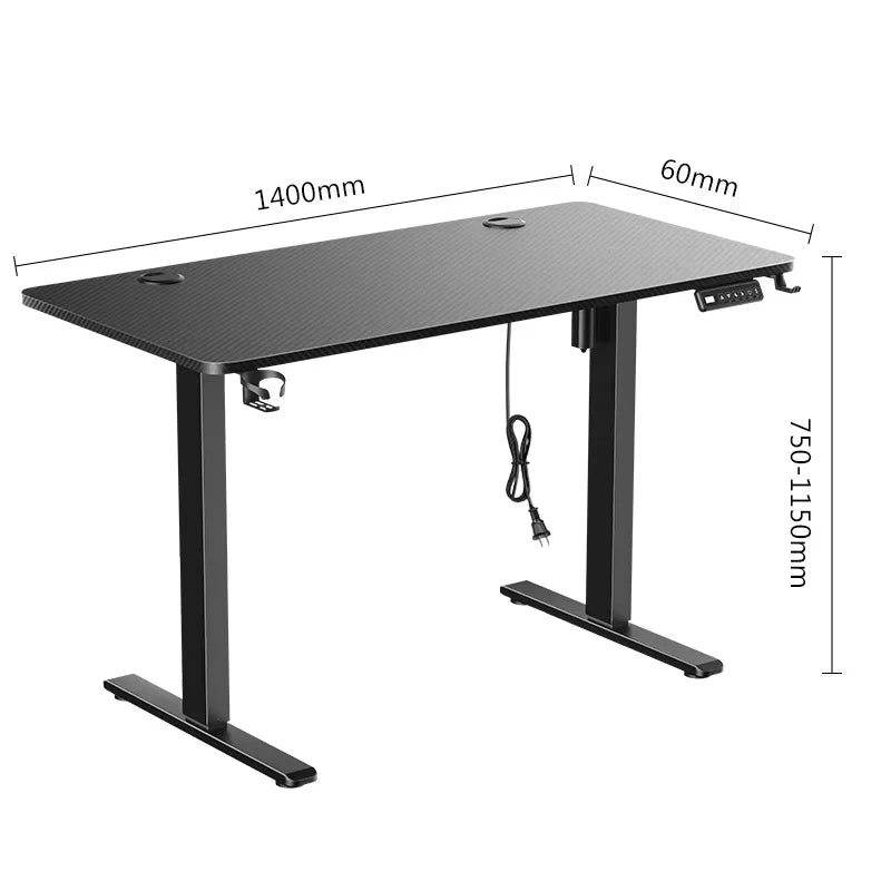 Dual Motor Standing Desk, Electric Height Adjustable Stand Up Desk, Electric Sit Stand Desk for Study Desk Smart Computer Desk