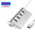 Aluminum Alloy USB 3.0 HUB 7 Ports High Speed Multi Splitter Adapter Up To 5Gbps Docking Station Expander for Laptop Computer PC