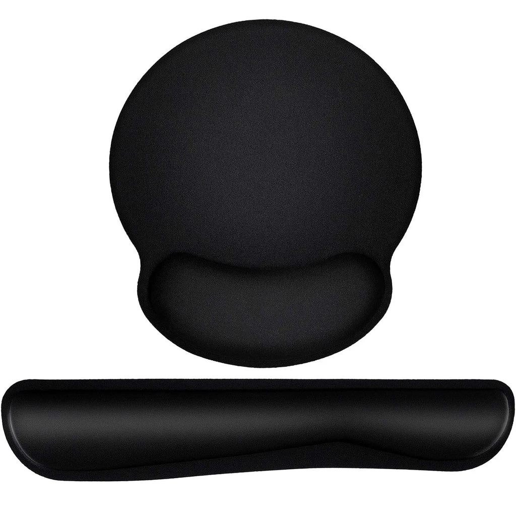 2 Piece Set Keyboard And Mouse Pad Wrist Rest, Silky Gel Memory Foam Wrist Rest for Computer Keyboard, Mouse, Ergonomic Design